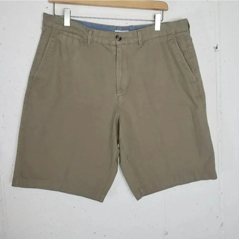 Merona 34 flat‎ front tan shorts